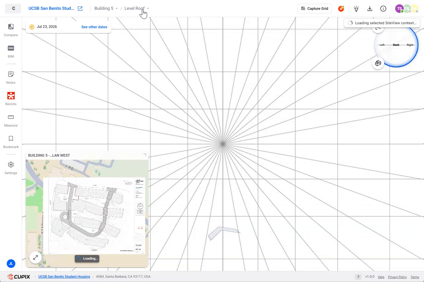 The Level dropdown, with Drone Capture visible as a sibling of the levels.