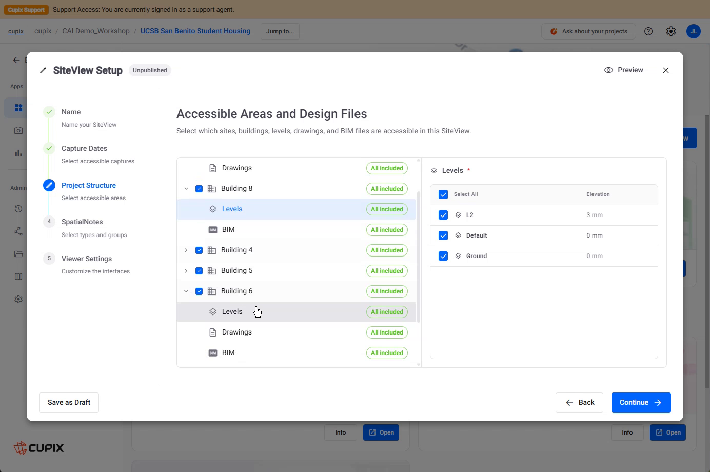 The Accessible Areas and Design Files tree, part-included.