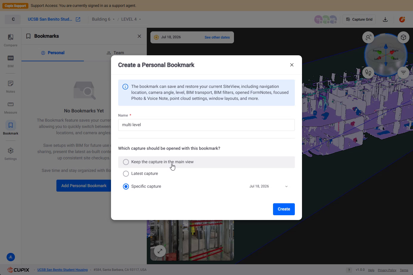 The create-edit dialog.
