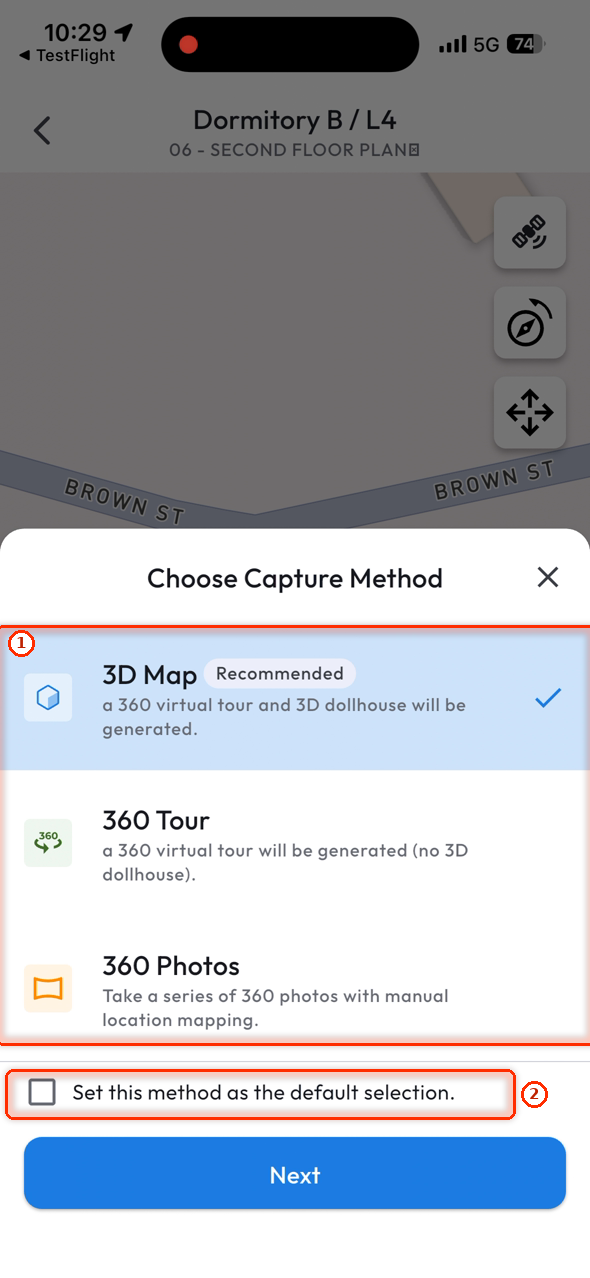 Choose Capture Method