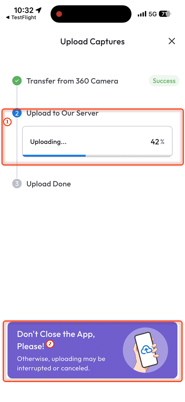 Upload to Our Server
