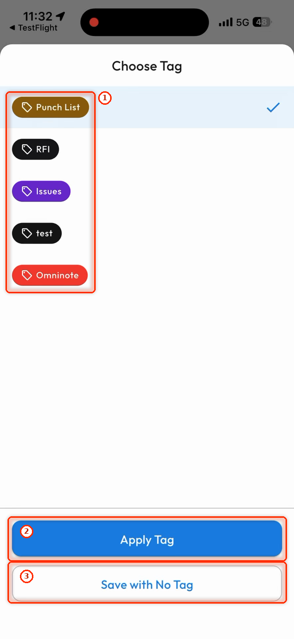 Choose Tag