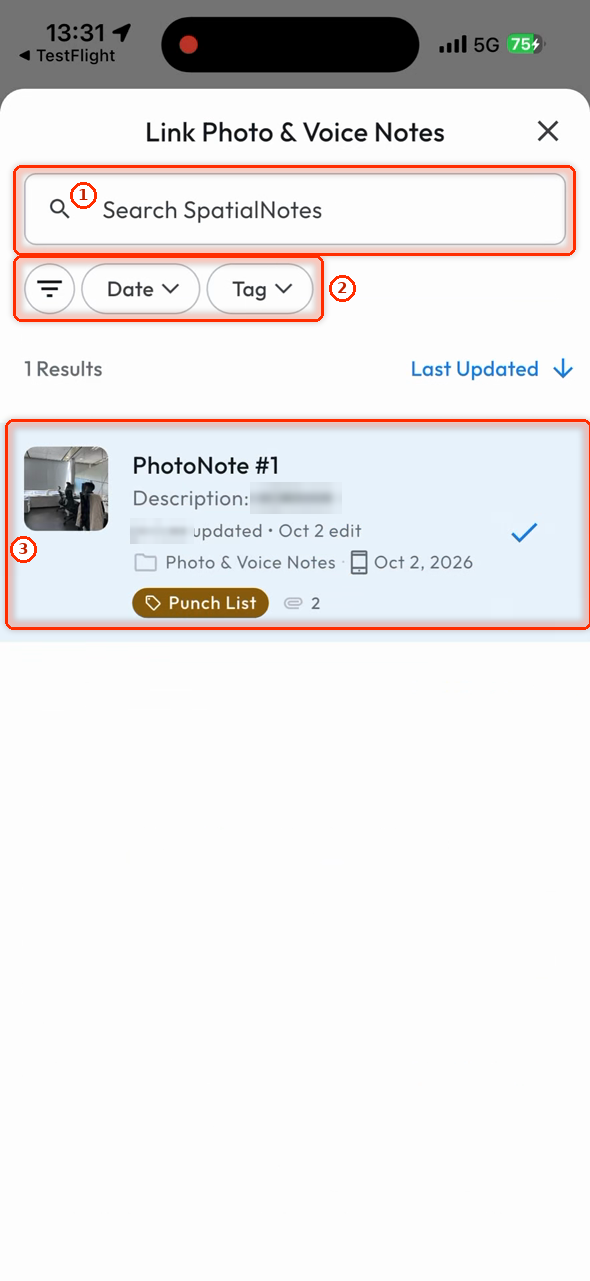Link Photo & Voice Notes