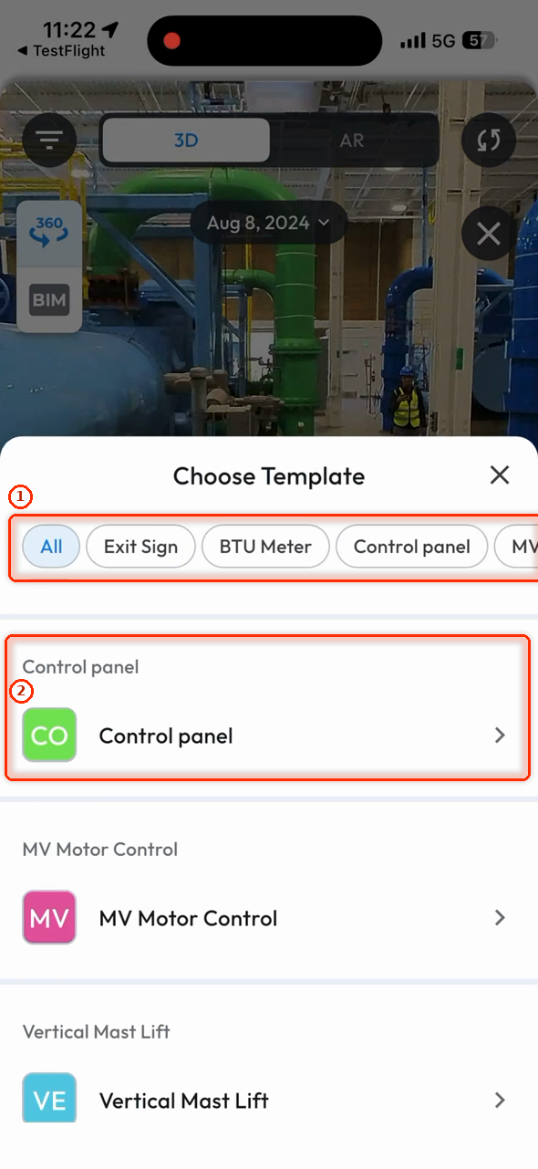 Choose Template