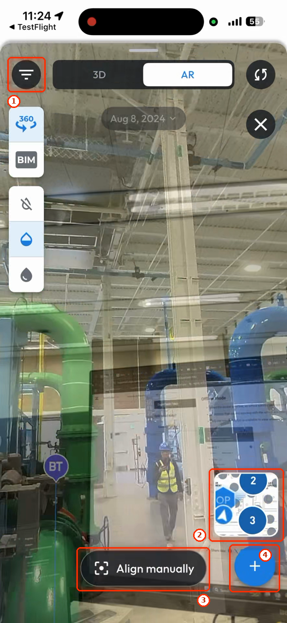 AR after aligning