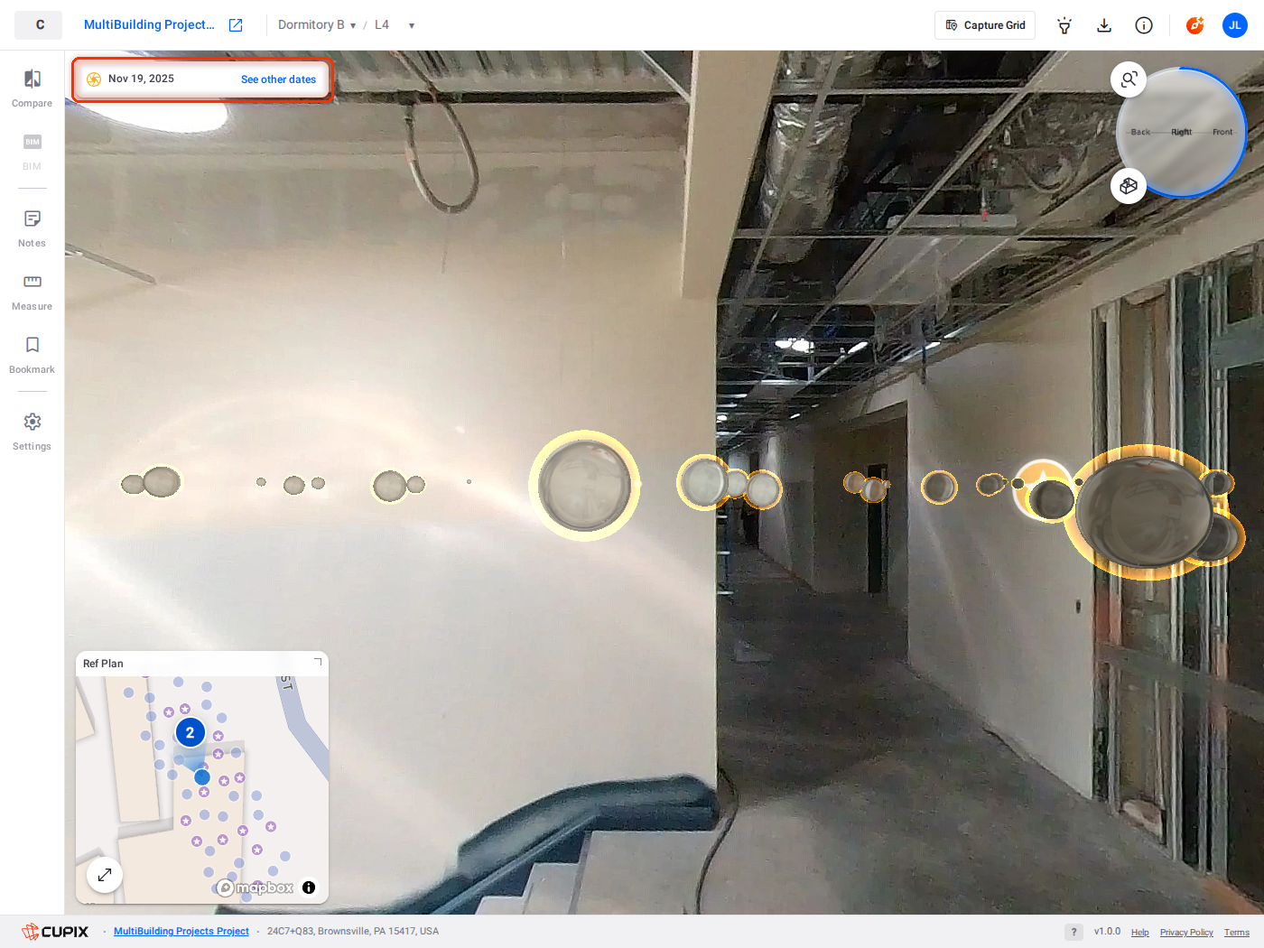 SiteView after Open, now on Nov 19, 2025.